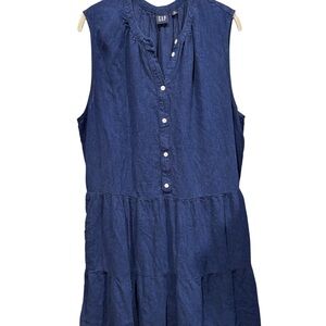 GAP Blue Sleeveless Mini Dress